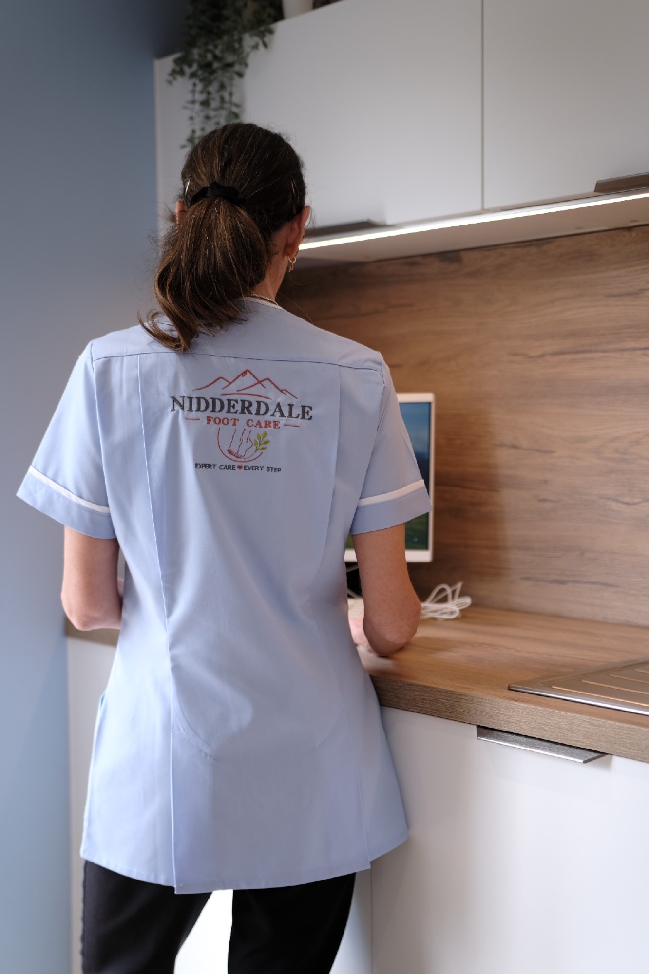 Nidderdale Foot Care practitioner in the clinic